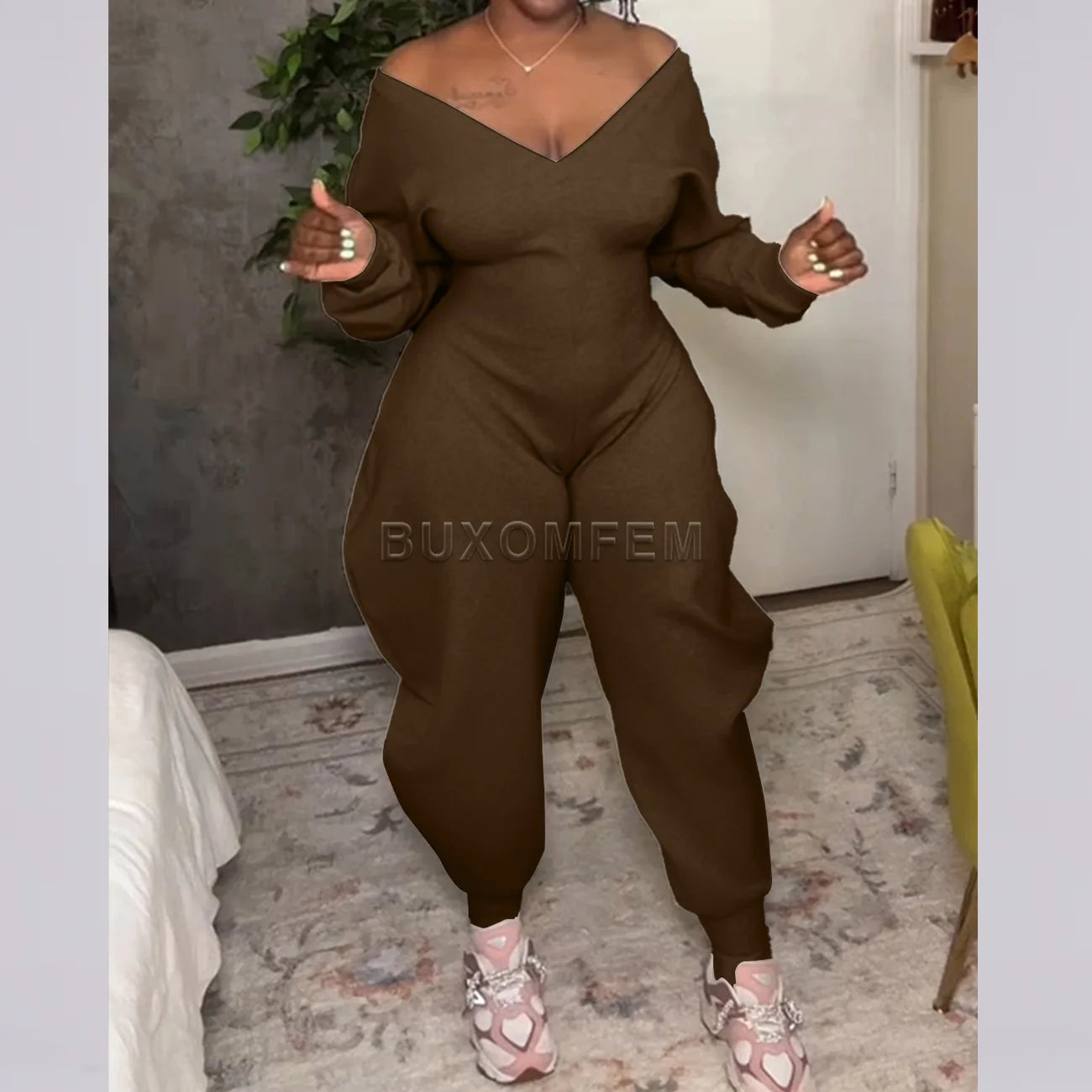 Stretch Nylon Spandex Jumpsuit