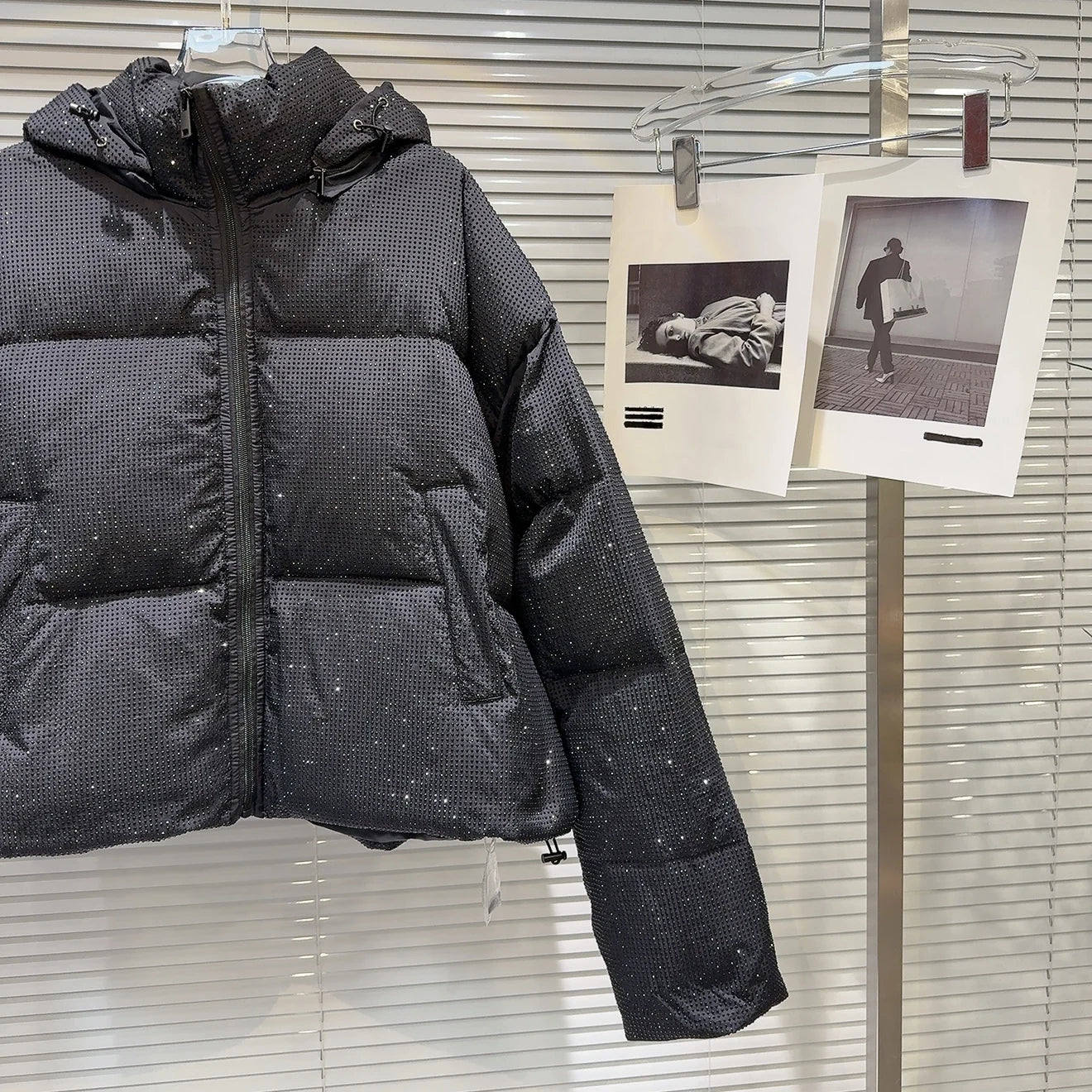 Lightweight Quilted Short Hooded Down Jacket for Women