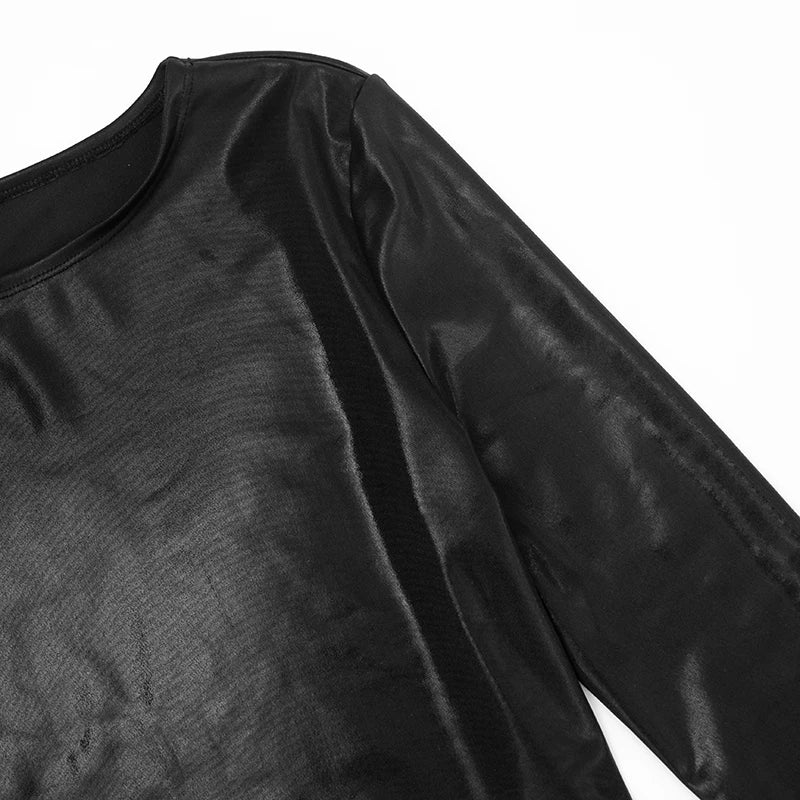 Silk Long Sleeve Two Piece Set Crop Top and Shorts for Women