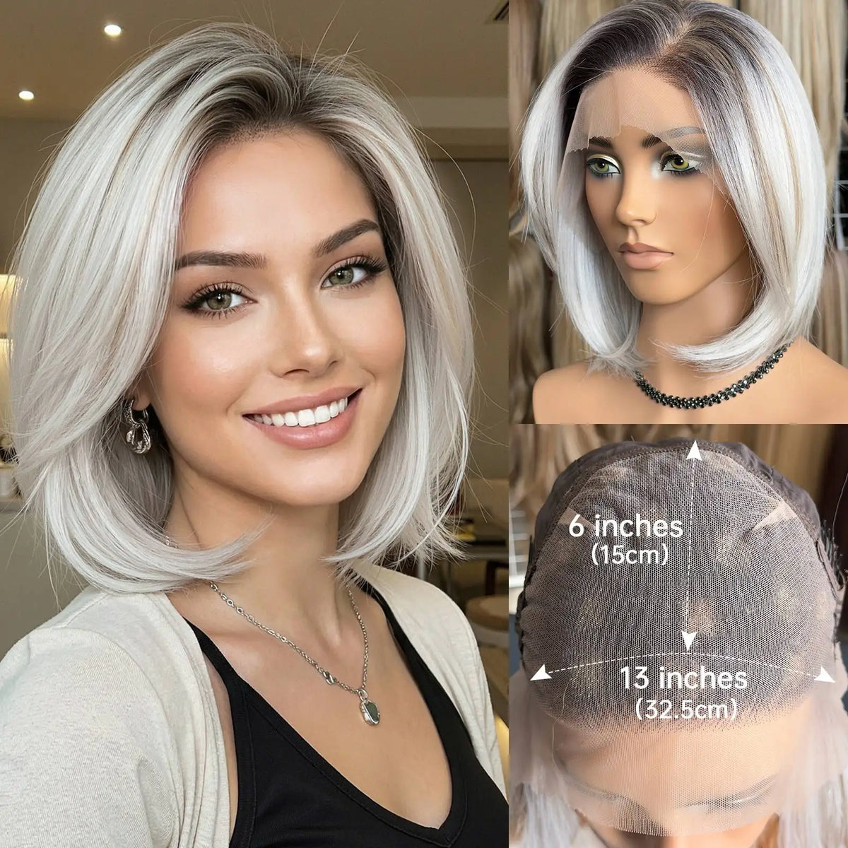 Fashion Glueless Ombre Lace Front Synthetic Wig for Women