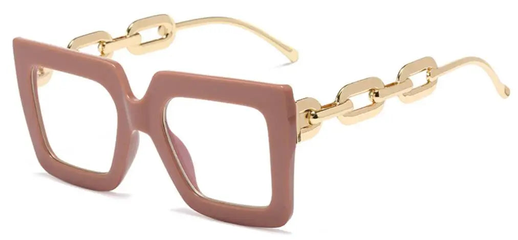 Oversized Square Blue Light Reading Glasses for Women