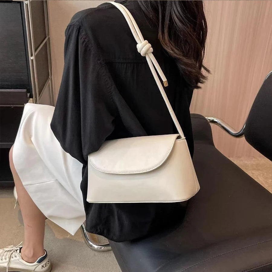 French Style PU Leather Crossbody Bag