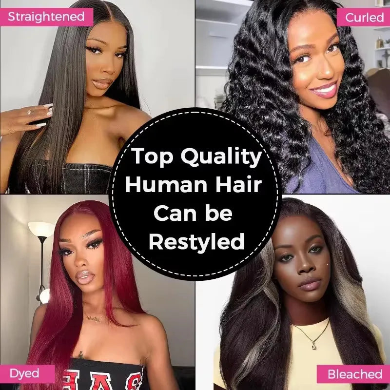 2x6 Transparent Lace Closure Straight Human Hair 10-20 Inch Brazilian Virgin Natural Black Hair 1PC