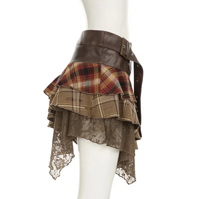 Harajuku Plaid Skirt