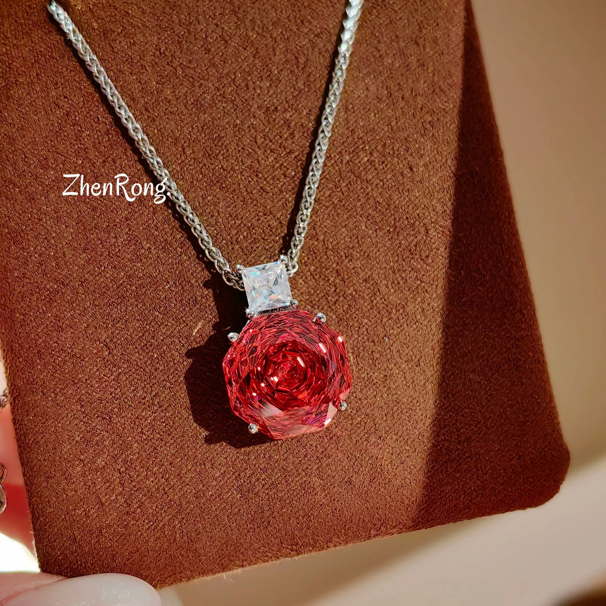 Rose Cut Cubic Zirconia Wedding Jewelry Set for Women