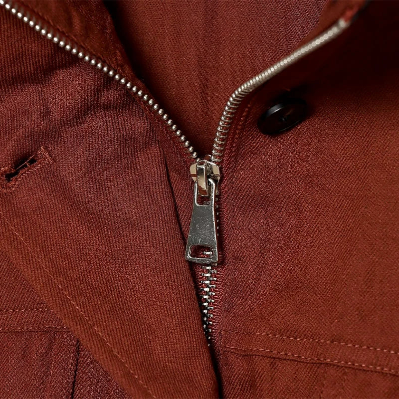 Casual Solid Loose Jacket Stand Collar With Big Pockets for Women