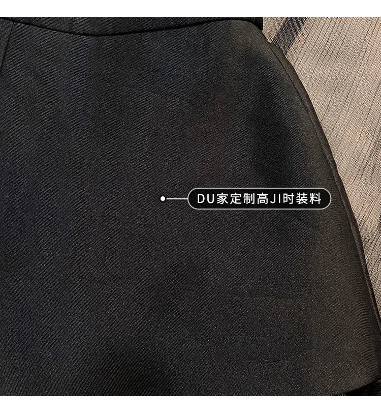 Fashion High-waisted Fluffy Pants 2025 Spring and Summer New Satin Casual Loose Wide-leg Suit Shorts Women's Versatile Shorts