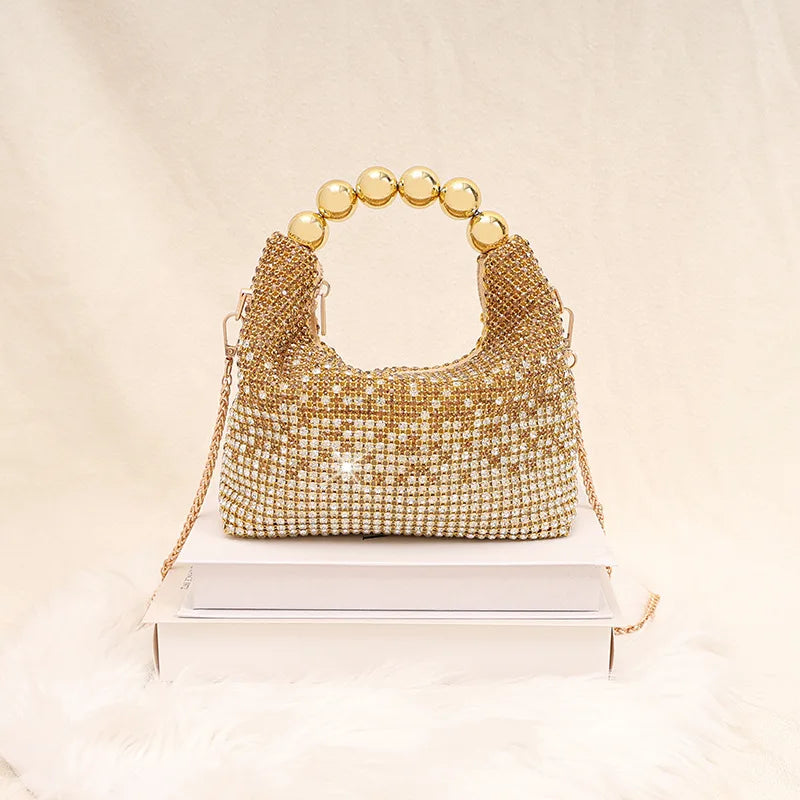 New Evening Handbag Luxury Brand Shiny Dinner Party Women's Handbag Fashion Trend Shiny Women's Shoulder Crossbody Bag