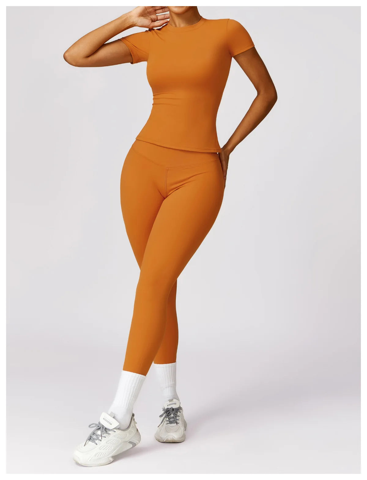 Casual Streetwear Two Piece Crop Top and Bodycon Pants Set for Women