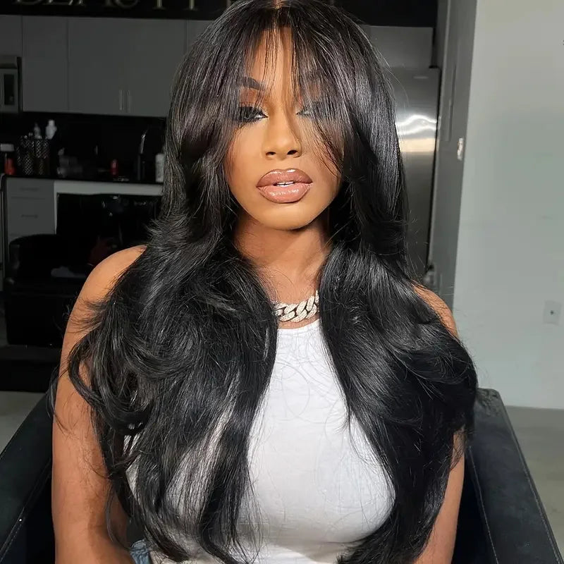 Glueless Human Hair Body Wave Lace Front Wig for Women
