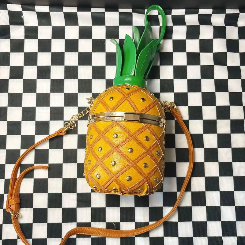 New Women's Shoulder Bag Pineapple Shape Fashionable Women's Shoulder Crossbody Bag Fashionable Casual Women's Bag High Quality