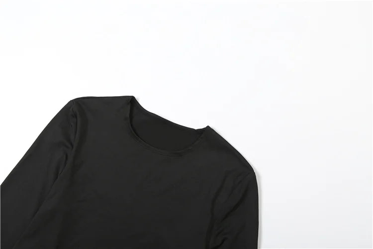Asymmetrical Crop Top and Shirred Pants Two Piece Set for Women