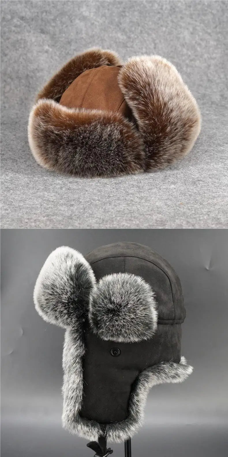 Faux Fur Ushanka Earflap Winter Hat