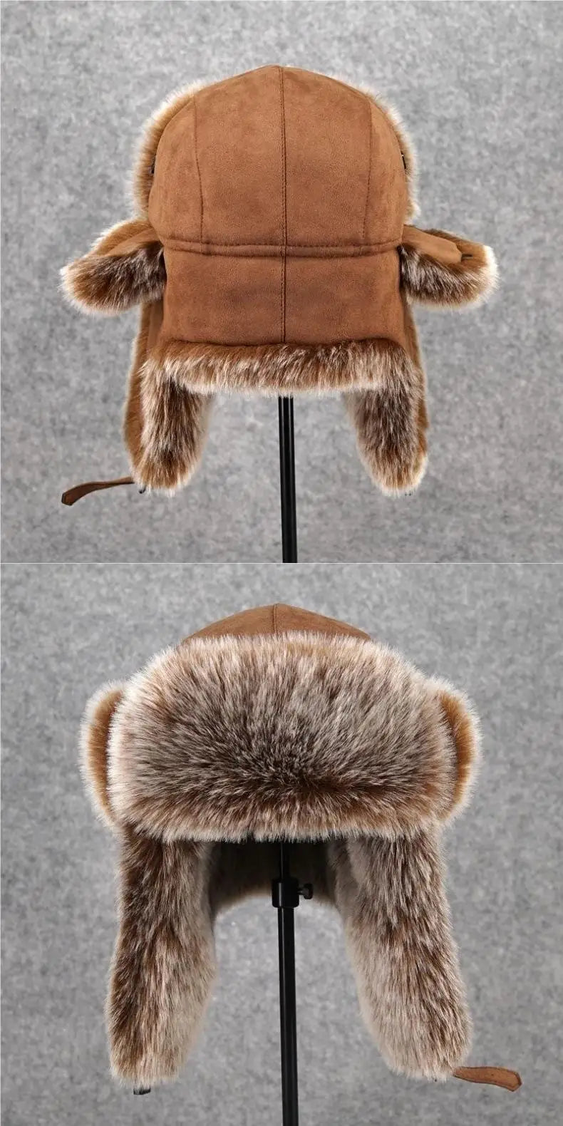 Faux Fur Ushanka Earflap Winter Hat