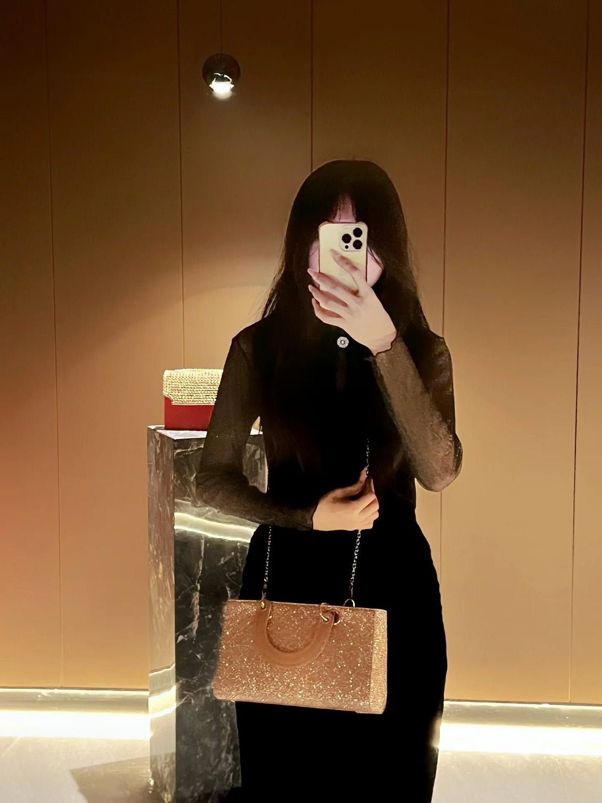 Rhinestone Party Handbag With Messenger Strap for Women