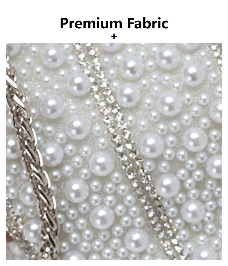 Pearl And Rhinestone Evening Clutch