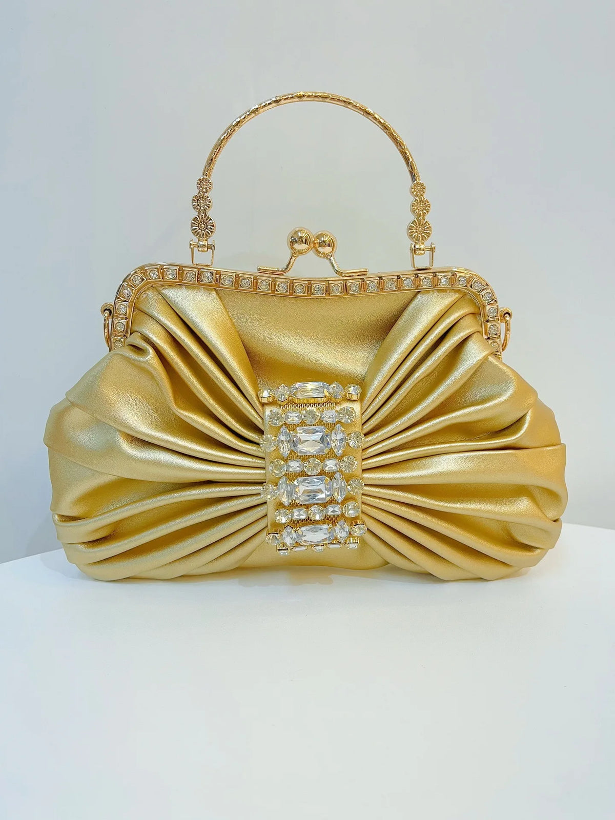 New Dinner Women's Bag Luxury Brand Fashion Handmade Diamond Women's Handbag Shiny Banquet Mini Shoulder Bag High Quality