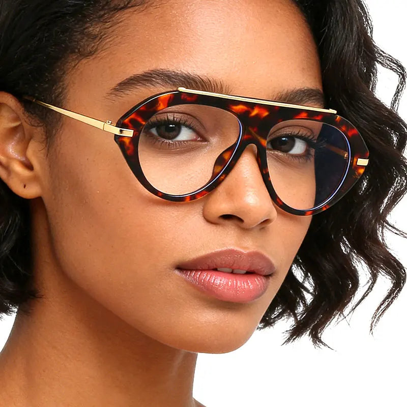 Oversized Blue Light Blocking Reading Glasses for Women