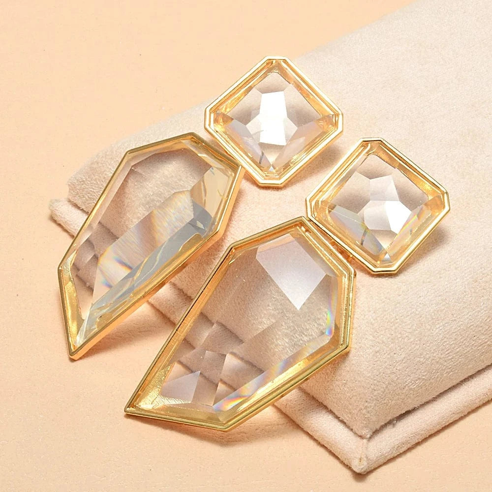 Transparent Earrings Hanging Irregular Dangle earrings High Quality Resin Drop Earrings Women's Accessories Wholesale