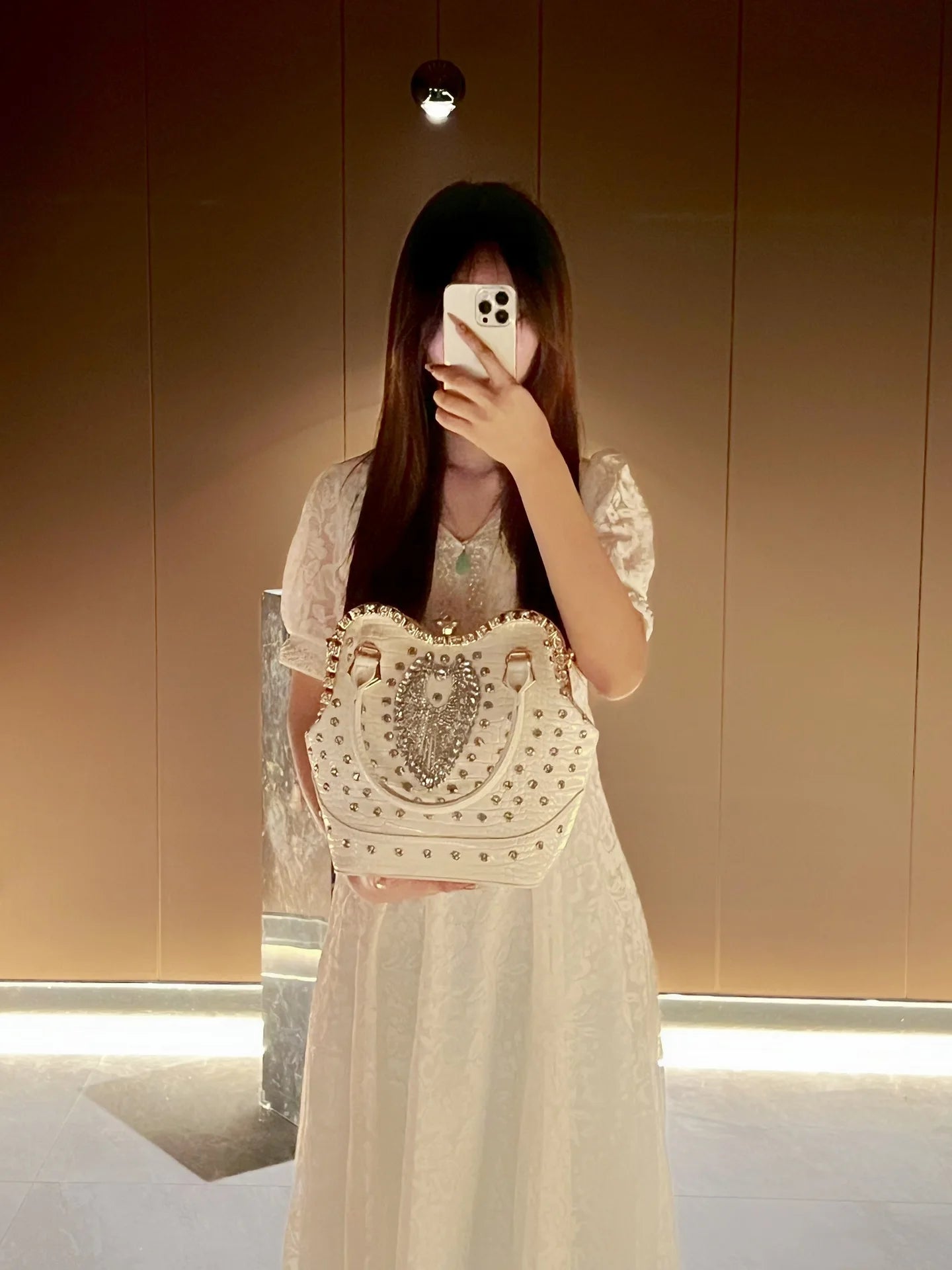 New Women's Dinner Bag with Diamonds Shiny Dinner Party Handbag Luxury Brand Diamond-encrusted Fashionable Women's Shoulder Bag