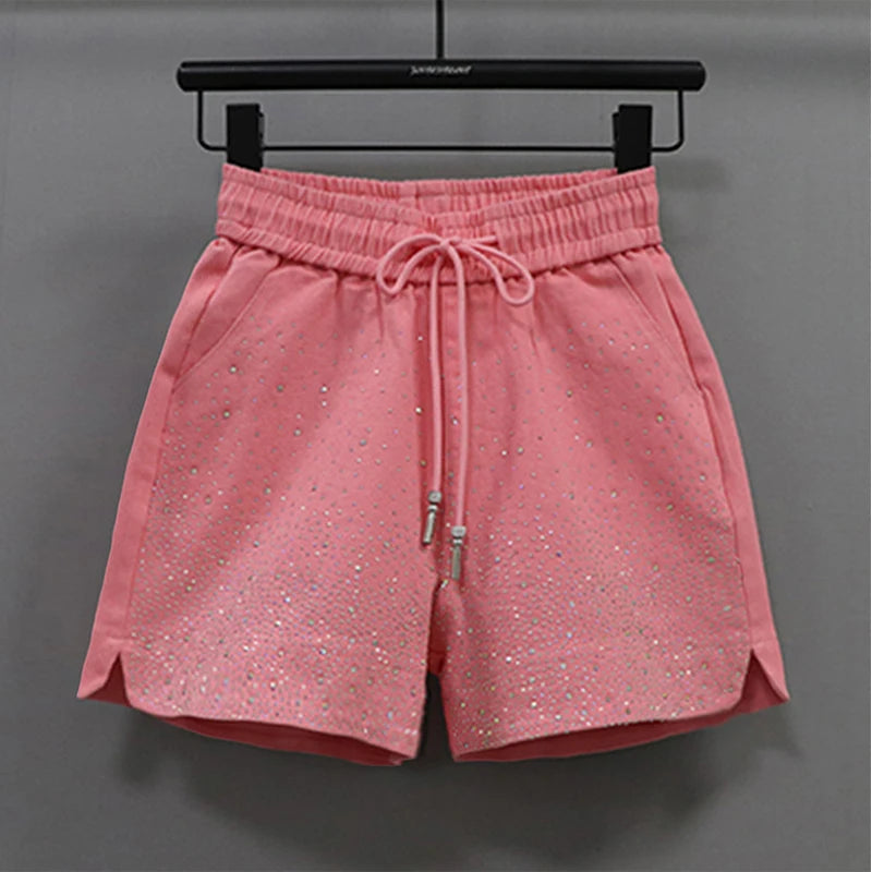 Lightweight High Waist Wide Leg Casual Shorts for Women