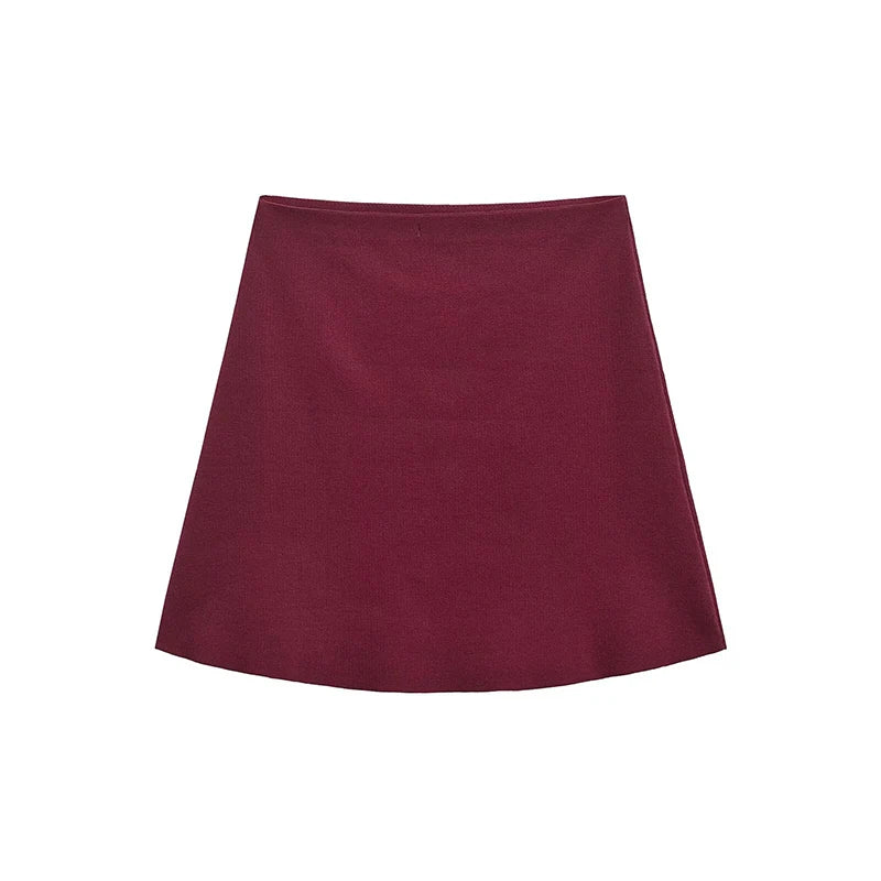 Elegant Knit Two Piece Set With Front Cutout and V Neck For Women