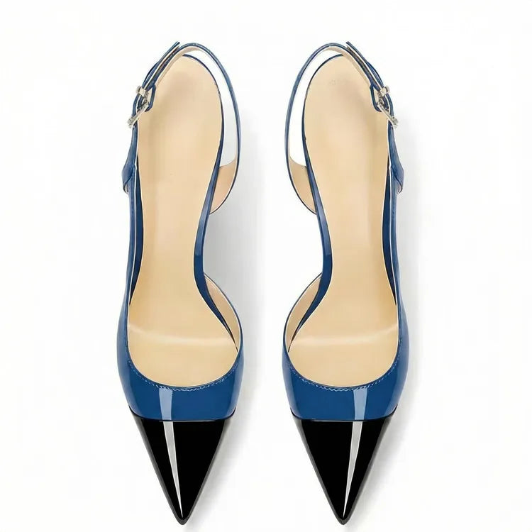 Pointed Toe High Heel Slingback Sandals for Women