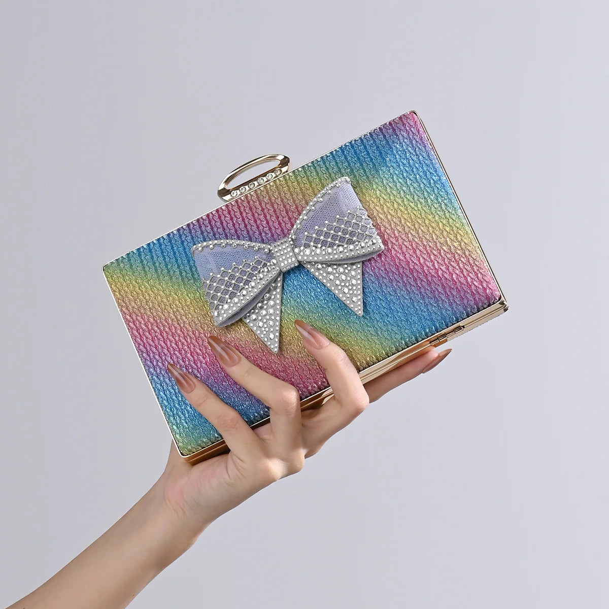 Elegant Knot Chain Crossbody Evening Bag for Women
