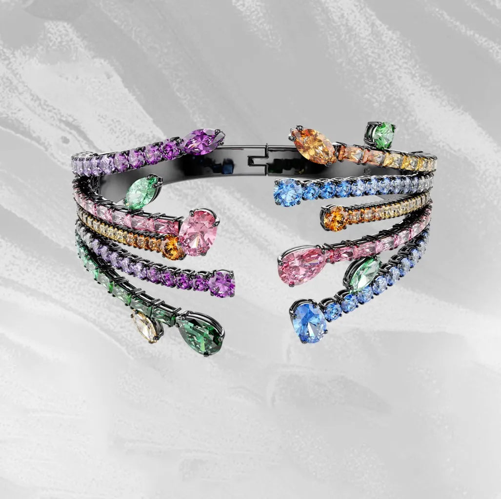 Dazzling Zircon Crystal Statement Necklace for Women