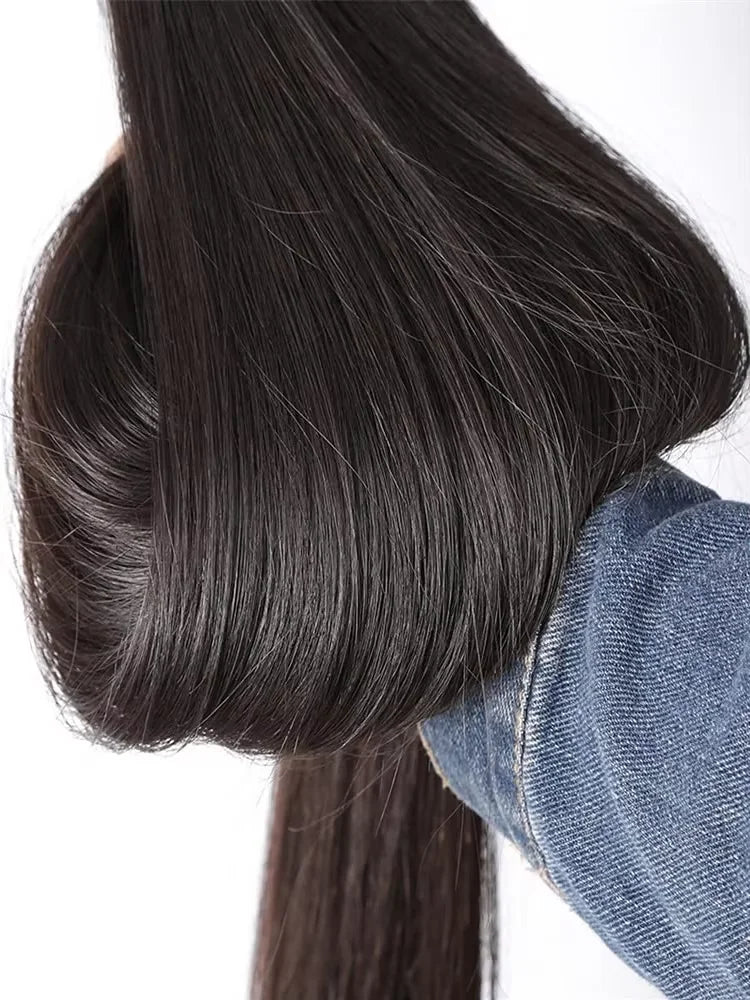 Natural Color Bone Straight Brazilian Remy Bundles for Women