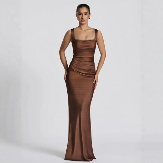 Bright Empire Waist Party Dress