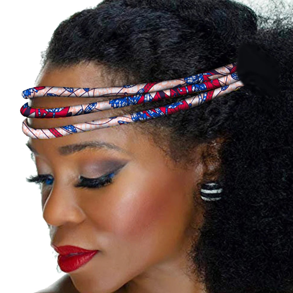 Colorful African Wax Print Handmade Headwrap for Women