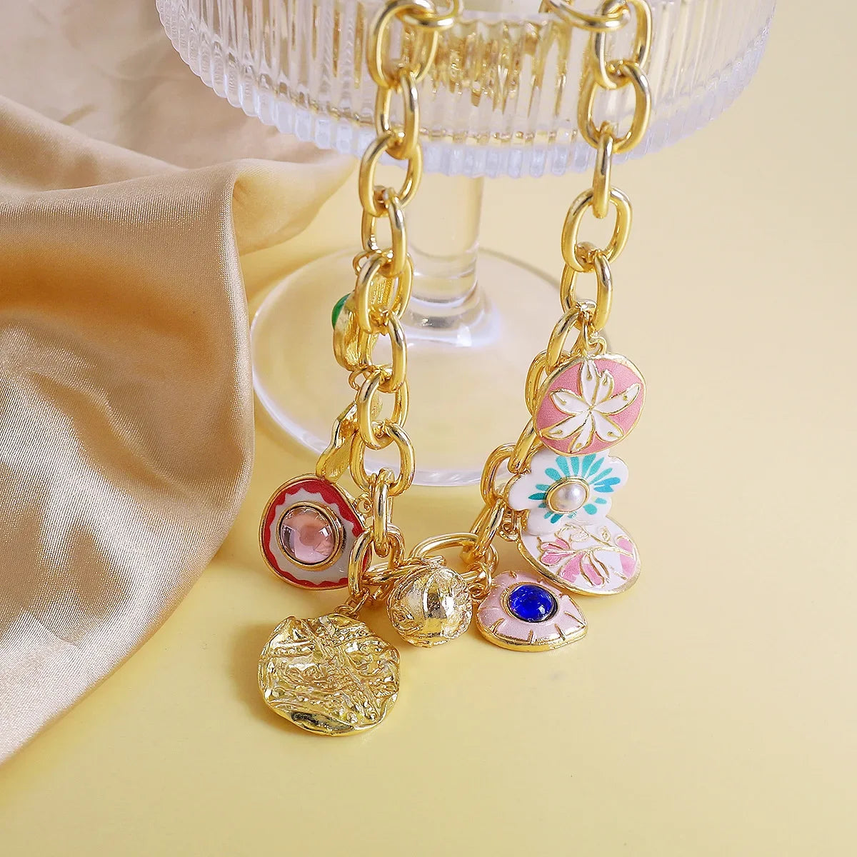 Medieval Enamel Jewelry Set