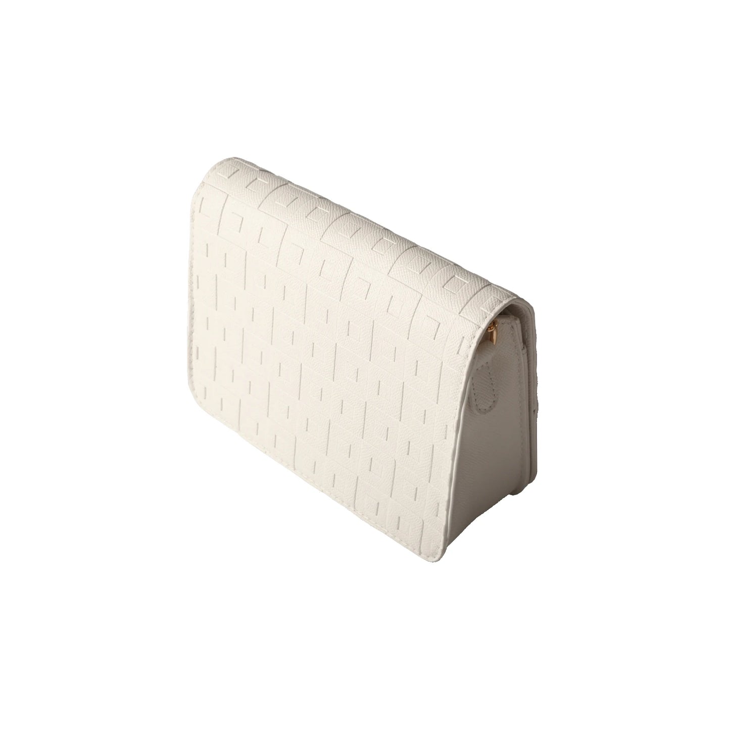 Square Letter Print Faux Crossbody Bag