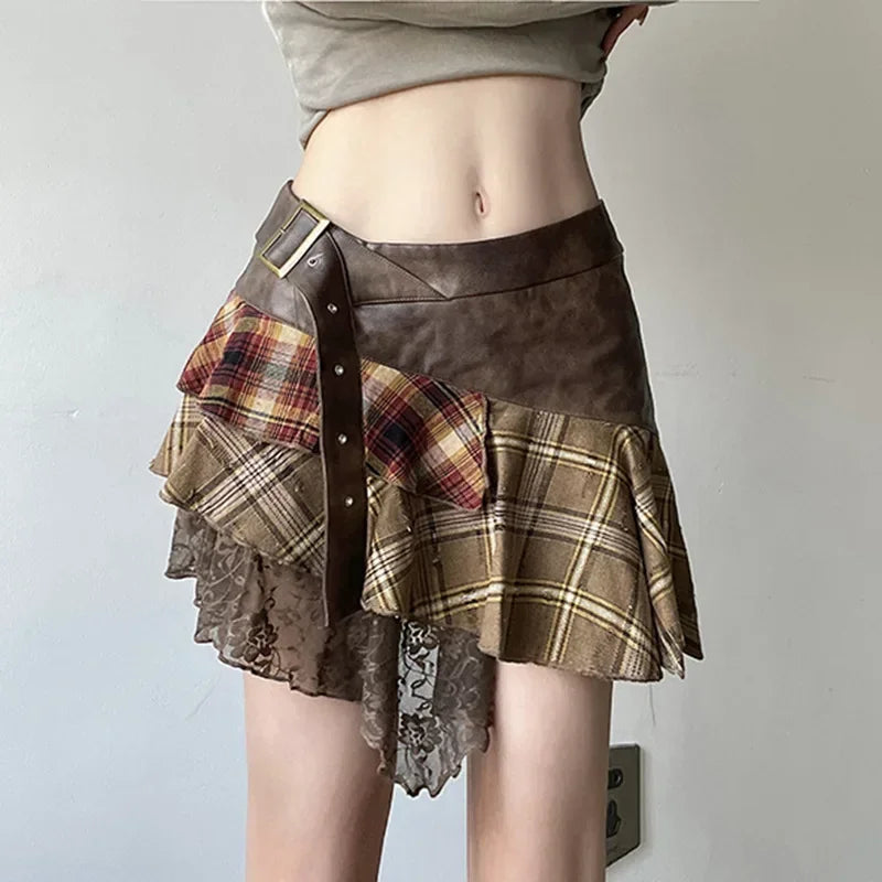 Harajuku Plaid Skirt