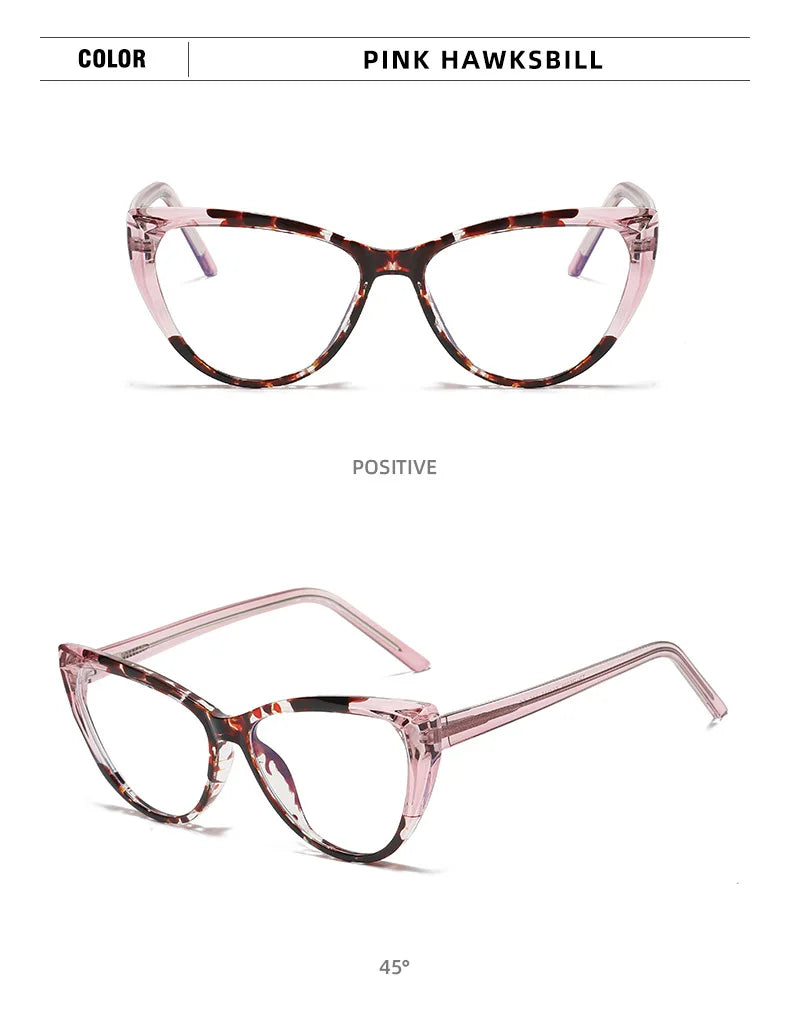 Stylish Transparent Cat Eye Reading Glasses for Women