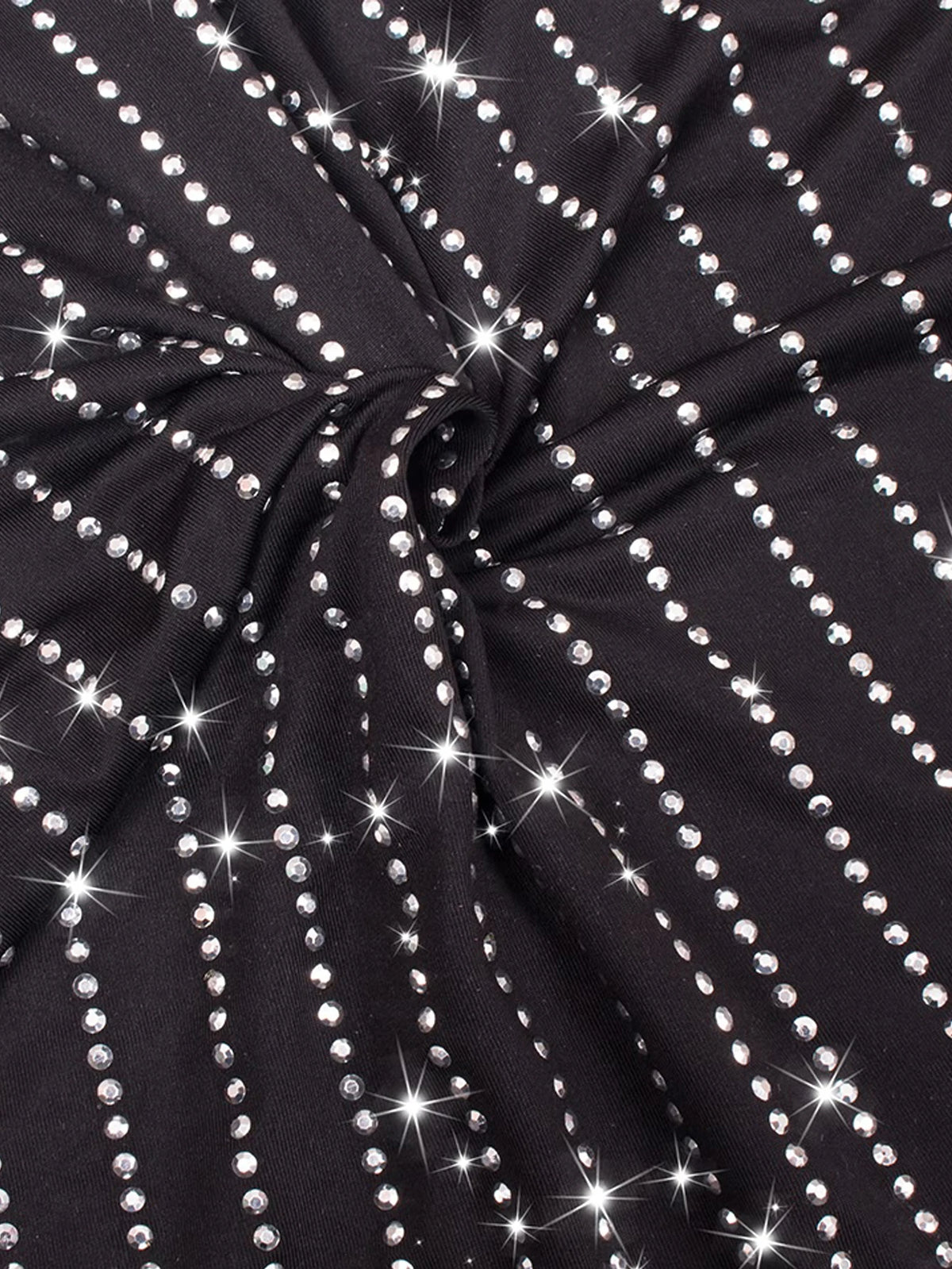 Diamond Embellished Nightclub Mini Dress