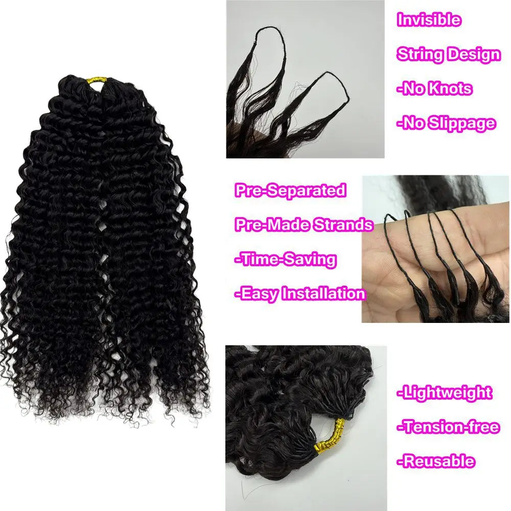 Premium Knotless Spiral Crochet Hair Extensions For Women