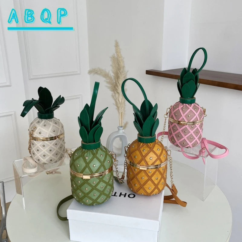 New Women's Shoulder Bag Pineapple Shape Fashionable Women's Shoulder Crossbody Bag Fashionable Casual Women's Bag High Quality