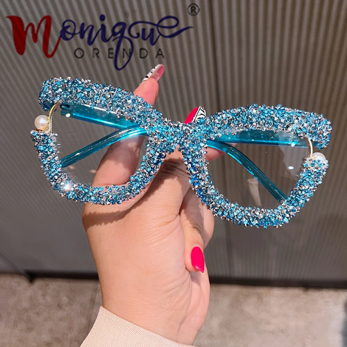 Oversized Square Blue Light Blocking Glasses for Women