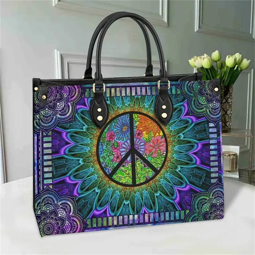 Structured PU Leather Tote Bag