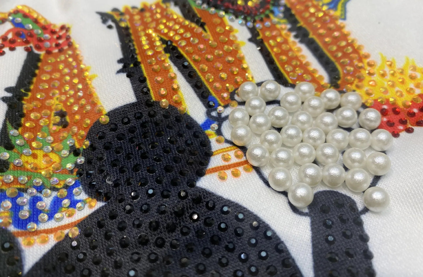 Heavy Industry Rhinestone Hot Fixed Short Sleeve T-shirt Summer New Casual Suit Top and Shorts 2 Piece Sets Womens Outfits