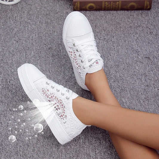 Lightweight Embroidered Sneakers