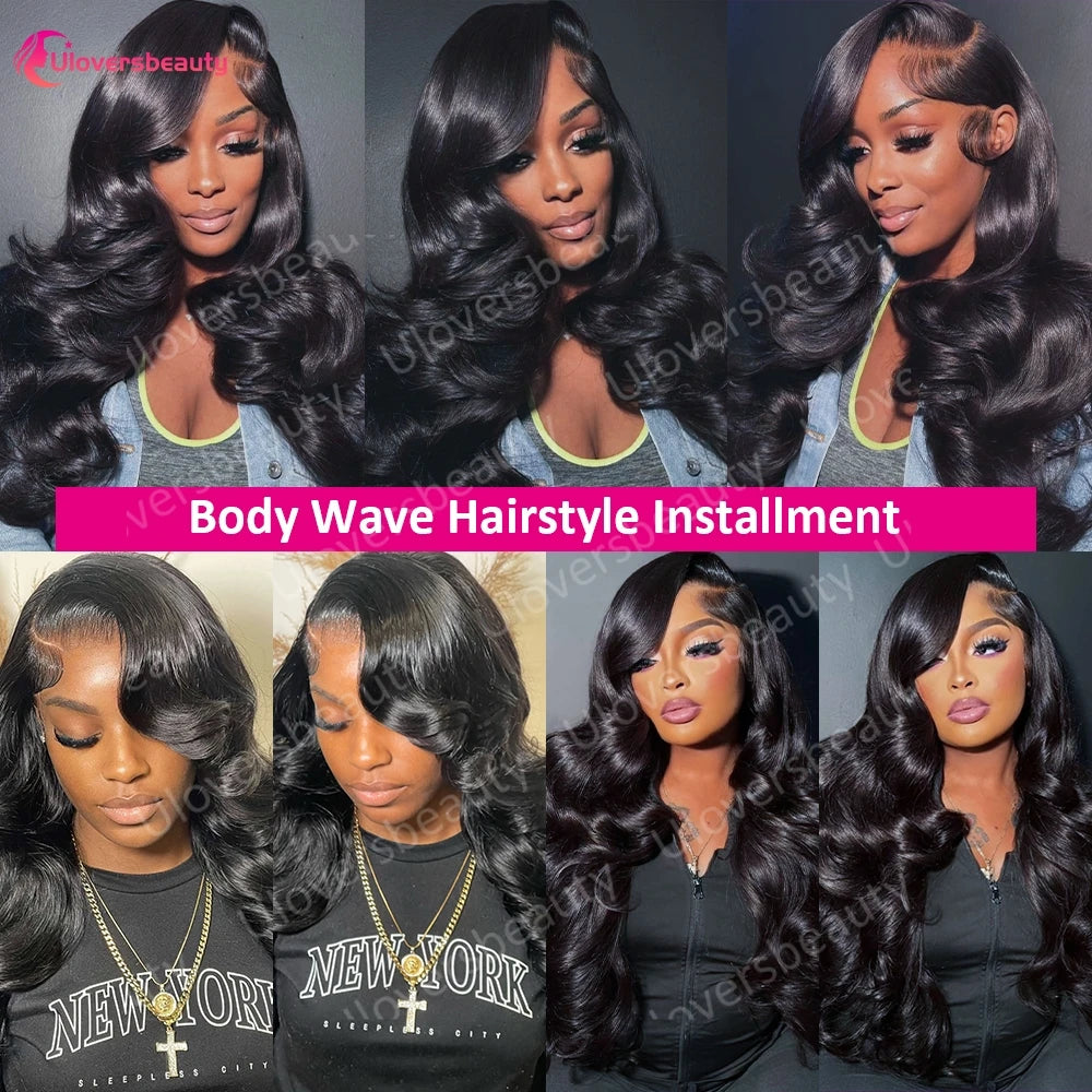Double Drawn Body Wave Human Hair Bundles for Women