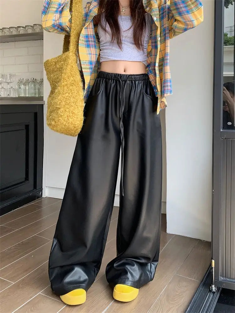 Elevated High Waist Casual Straight Leg Pants for Women