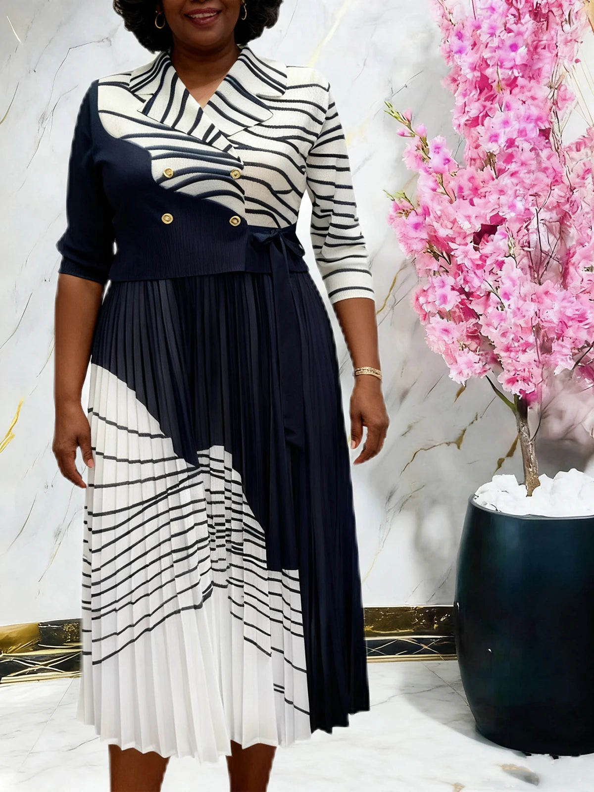 Dashiki Print Kaftan Dress