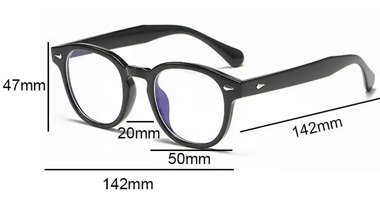 Ultralight Retro Round Frame Reading Glasses for Women