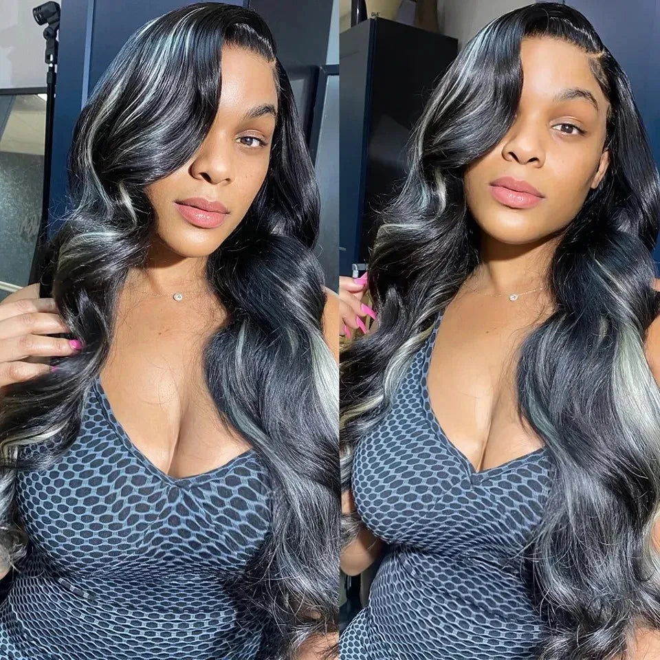 Bright Red Body Wave Heat Resistant Lace Front Wig for Women