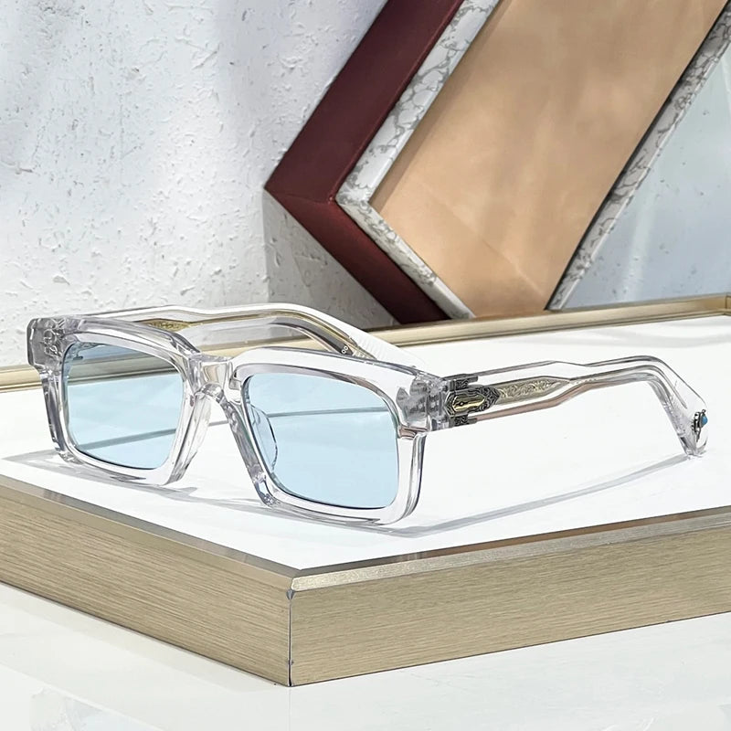 Classic Square Acetate Frame Sunglasses for Women
