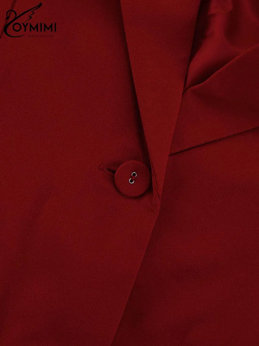 Bold Red Pockets Two Piece Set